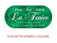Etichette adesive per fioristi, fiorai e vivaisti (mm 57x27)  (cod.29G)